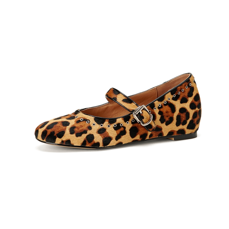 Women Shoes Mk - Sıcak Satış Leopar At Kılı Sonbahar
