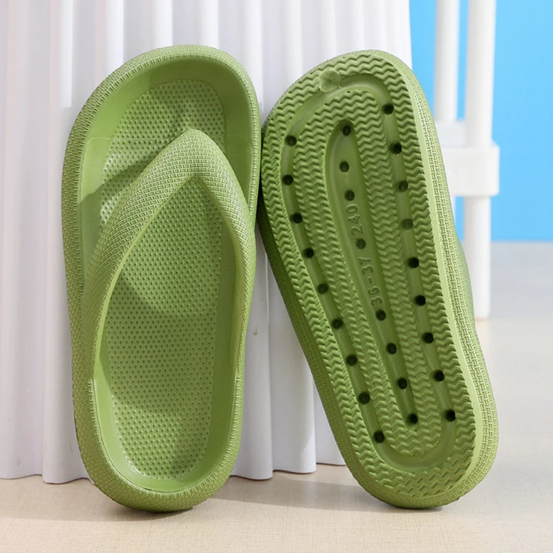 Women'S Shoes To Men'S - Kaymaz Platform Parmak Arası Terlikler Kadın