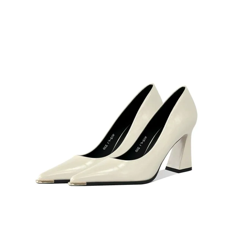Women'S Shoes Professional - Retro Sivri Burun Yüksek Topuklu Kadın