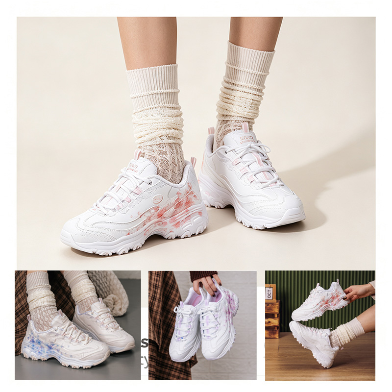 Women Shoes Hong Kong - Skechers Kadın Panda Platform Spor Ayakkabı